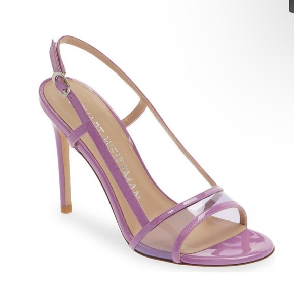 Stuart Weitzman Mondrian 100 Sandal Purple Strappy Sandals size 7 Women’s - Picture 1 of 12